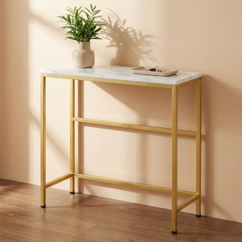ecofynd 35 Inch 3 Tier Console Table