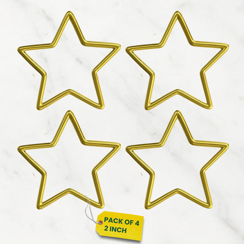 ecofynd Star 2 Inch Metal Crafts Hoops