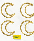 ecofynd Moon 2 Inch Metal Crafts Hoops