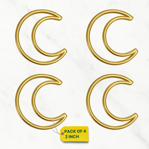 ecofynd Moon 2 Inch Metal Crafts Hoops