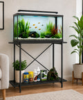 ecofynd Ecofynd AquaLift 2-Tier Metal Aquarium Stand – Strong, Sleek & Space-Saving Stand