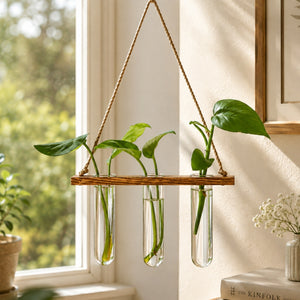 Ecofynd Hanging Test Tube Planter – Hydroponic Decor