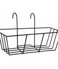 ecofynd 1 Pack 16 Inches Metal Hanging Flower Pot Stand For Railing Planters