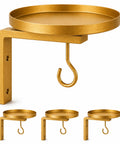 ecofynd 4 Pack Cora Wall Mounted Metal Plant Stand with Hanging Hook
