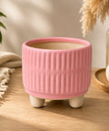 ecofynd 3.5 Inch Ceramic Plant Pots with Drainage Hole