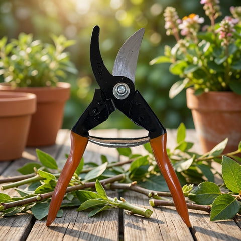 ecofynd Ecofynd Ratchet Pruning Shears for Thick Branch Cutting (Brown)