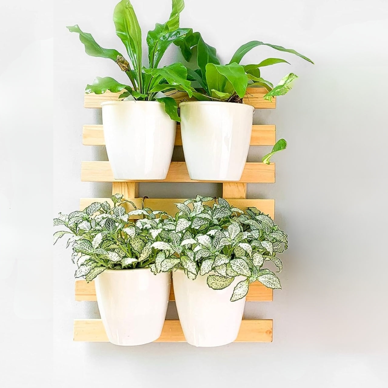 Ecofynd Wooden Hanging Planter Wall Frame