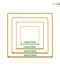 ecofynd 8pcs Square Metal Crafts Hoops