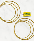 ecofynd 6pcs Circle Metal Crafts Hoops