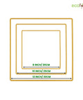 ecofynd 6pcs Square Metal Crafts Hoops