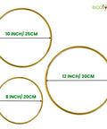 ecofynd 6pcs Circle Metal Crafts Hoops