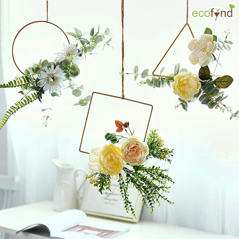 ecofynd Square 10 Inch Metal Crafts Hoops