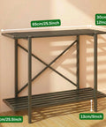 ecofynd 2-Tier Black UPS Stand for Home and Office