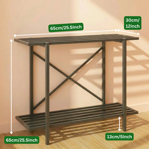 ecofynd 2-Tier Black UPS Stand for Home and Office