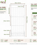 ecofynd White Black Plant Stand with Trellis