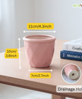 ecofynd Ecofynd Pink 4.3 Inch Cachepot Planter with Drainage Hole for Desk