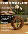 ecofynd Test Tube Planter with Wooden Holder