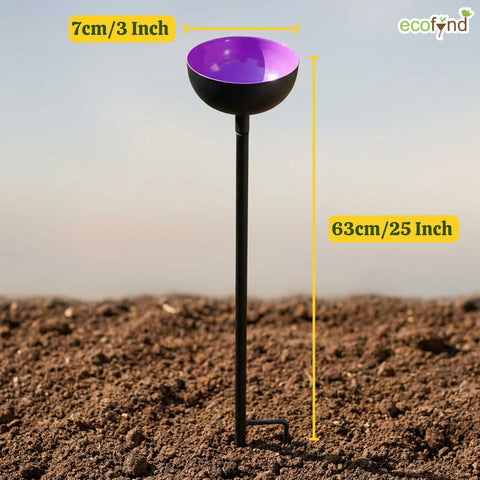 ecofynd Ecofynd Bee Watering Station with Decorative Garden Stake (Purple)