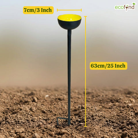 ecofynd Ecofynd Bee Watering Station with Decorative Garden Stake (Yellow)