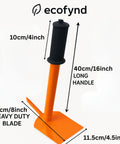 ecofynd Heavy Duty Garden Hand Hoe with Handle – Orange