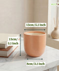 ecofynd Ecofynd Blush Peach 5 inch Ceramic Cachepot Planter for Indoor Plants