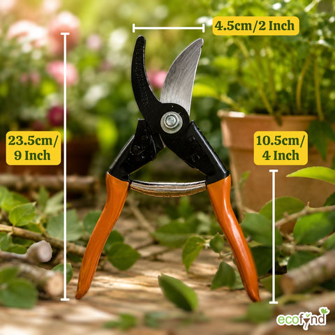 ecofynd Ecofynd Ratchet Pruning Shears for Thick Branch Cutting (Brown)