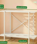 ecofynd 2-Tier White UPS Stand for Home and Office