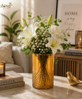 ecofynd 3.9 Inch Glass Flower Vase for Fresh & Artificial Flowers
