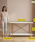 ecofynd Elix 2-Tier Metal Storage Bench for Entryway
