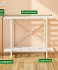 ecofynd 2-Tier White UPS Stand for Home and Office