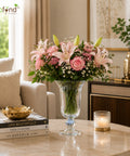 ecofynd 5.1 Inch Hurricane Glass Flower Vase for Fresh & Artificial Flowers