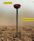 ecofynd Ecofynd Bee Watering Station with Decorative Garden Stake (Dark Red)