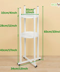 ecofynd Ecofynd HydroNest 2-Tier White Water Dispenser Stand with Storage Shelf