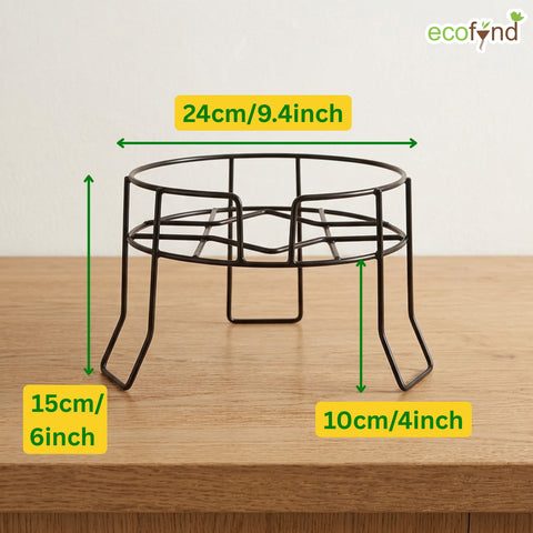 ecofynd Ecofynd Small Metal Matka Stand for Kitchen - Style 2