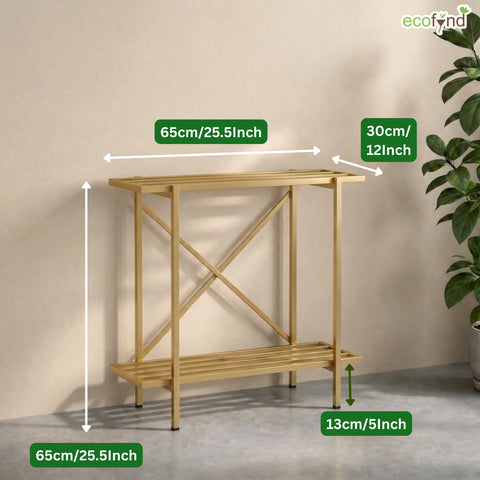 ecofynd 2-Tier Gold Fish Tank Stand