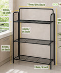 ecofynd 3-Tier Multipurpose Foldable kitchen rack Heavy Duty Metal Storage Rack for Kitchen Organizer