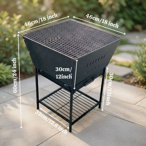 ecofynd Portable Charcoal Fire Pit for Garden
