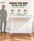 ecofynd Aqua Lift 2-Tier Metal Plant Stand – Strong & Multi-Purpose Design