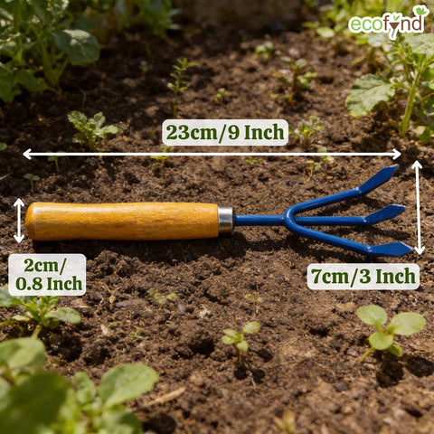 ecofynd Cultivator with Wooden Handle
