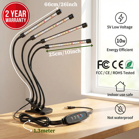 ecofynd Nysa Grow Light for Indoor Plants All-in-One (Seedlings to Fruits)