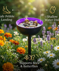 ecofynd Ecofynd Bee Watering Station with Decorative Garden Stake (Purple)