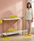 ecofynd Jr Elix 2-Tier Metal Storage Bench for Entryway