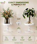ecofynd 2 Pack Wall Mounted Metal Hanging Plant Stand