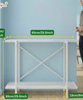 ecofynd 2-Tier White Fish Tank Stand