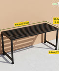ecofynd 2 Seater Garden Bench for Indoor & Outdoor Park