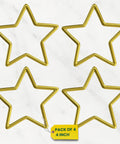 ecofynd Star 4 Inch Metal Crafts Hoops