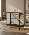 ecofynd 2-Tier Metal Storage Bench for Entryway