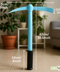 ecofynd Heavy Duty Garden Tiller with Wooden Handle – Sky Blue