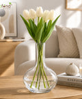 ecofynd 4.1 Inches Glass Vase for Flower Plants