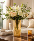 ecofynd 3.9 Inch Glass Flower Vase for Fresh & Artificial Flowers